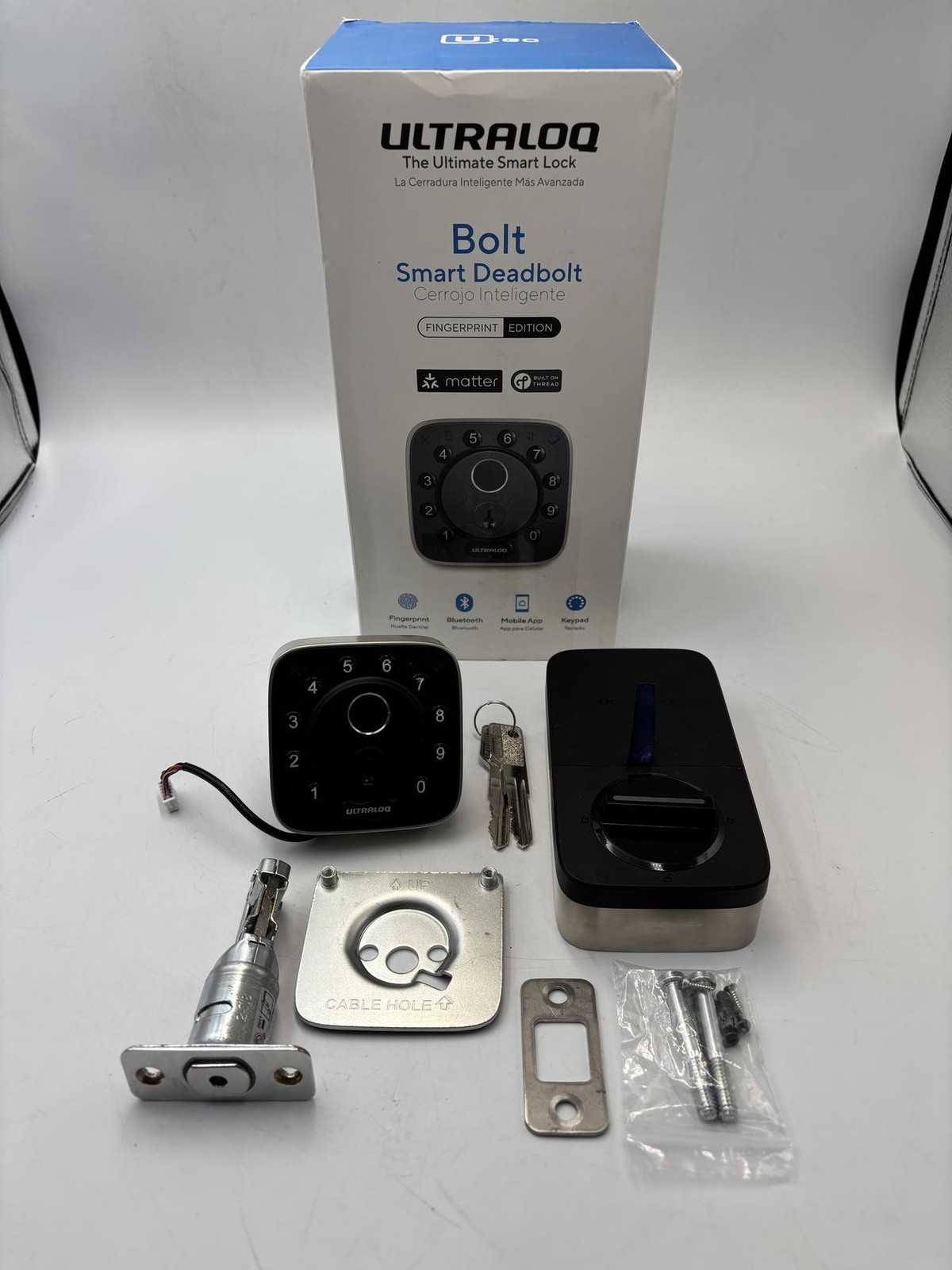 ULTRALOQ 2025 Upgrade Bolt Fingerprint Matter Smart Lock
