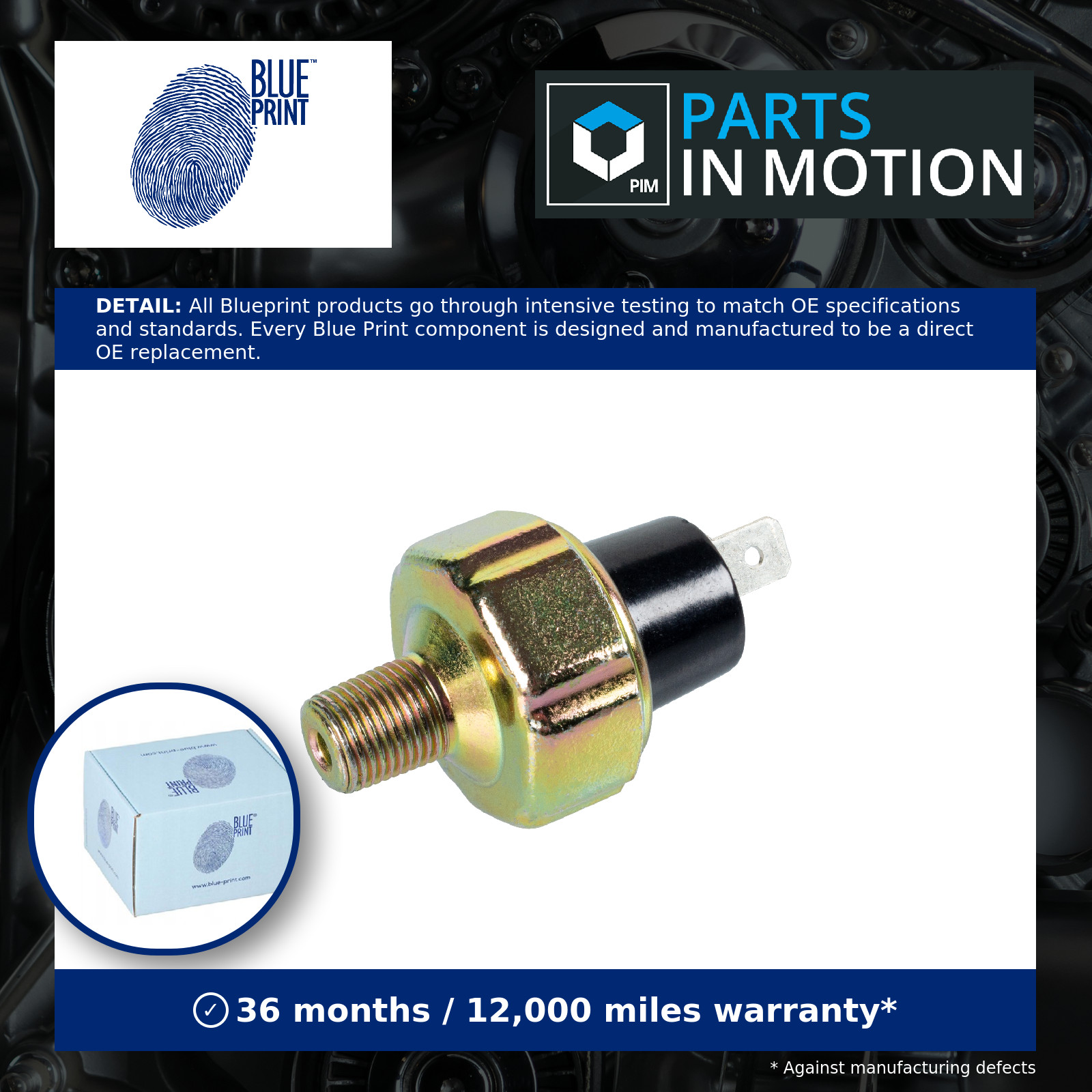 Oil pressure switch ADT36601 BLUE PRINT for SUZUKI MITSUBISHI TOYOTA SUBARU - Image 21