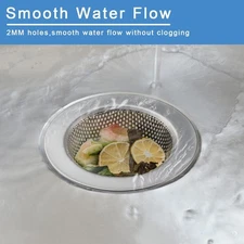 2 Pack Kitchen Sink Strainer 4.5 Inch Double Layer Stainless Steel Drain Basket