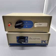 Vintage Data Transfer Switch Input Output A/B. Lot Of 2