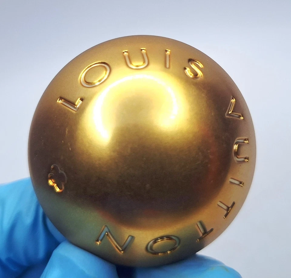 LOUIS VUITTON 2013 Store Window Display Rivet Stud LV Brushed Gold Plastic RARE - Image 3 of 4