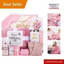 Elegant 10-Piece Spa Gift Basket for Women - Relaxation & Self-Care Essentials