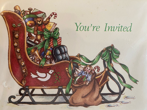 Christmas Invitations Two 8 Packs NIP Creative Papers by C.R.Gibson Old - 16 pcs - Picture 2 of 6