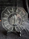 Indiana Federal Glass Columbia Pattern Clear Depression Glass 9” Dinner Plate