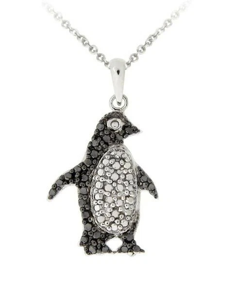 Diamond penguin best sale necklace