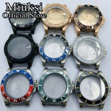 Miuksi 40mm case ceramic bezel sapphire glass chapter ring fit NH35 NH36  2824