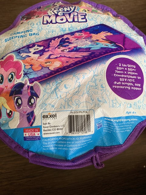 my little pony sleeping bag