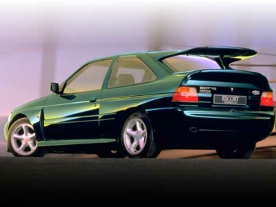 Poster Retro Ford Escort Mk5 Cosworth &ndash; Verde Mallard &ndash; Stampa Pubblicitaria A3 Anni '80
