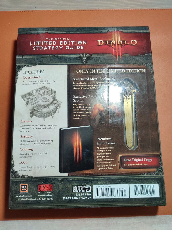 Diablo III [3] Guida strategica ufficiale Collector's Limited edition [ENG] - Immagine 4 di 4