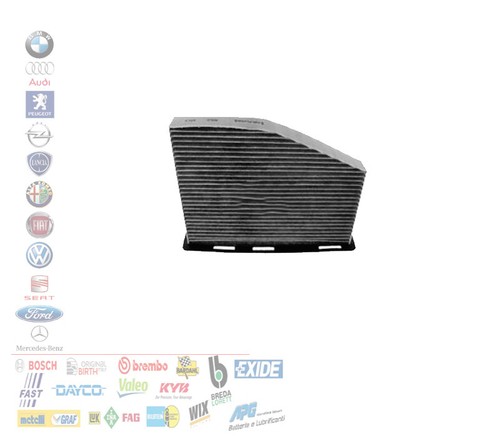 FILTRO ARIA ABITACOLO CARBONI ATTIVI AUDI A3 Q3 VW TIGUAN SEAT ALTEA 1.9 2.0 TDI - Foto 2 di 3