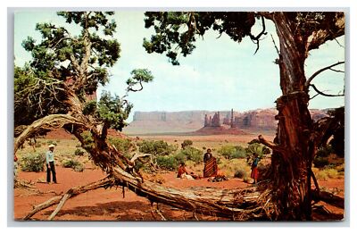 Navajo Indians Camping in MONUMENT VALLEY ARIZONA UNP