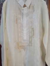 Men Clothing Formal Wear Ivory XXL BARONG TAGALOG PHILIPPINES 223