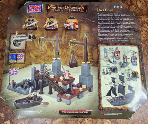 MEGA BLOKS Pirates of the Caribbean Port Royale 1016 Set 2006 NEW Unopened - Picture 3 of 4