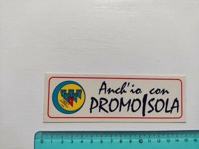 VINTAGE 80s ORIGINAL 80s PROMO BERGAMO ISLAND STICKER STICKER STICKER