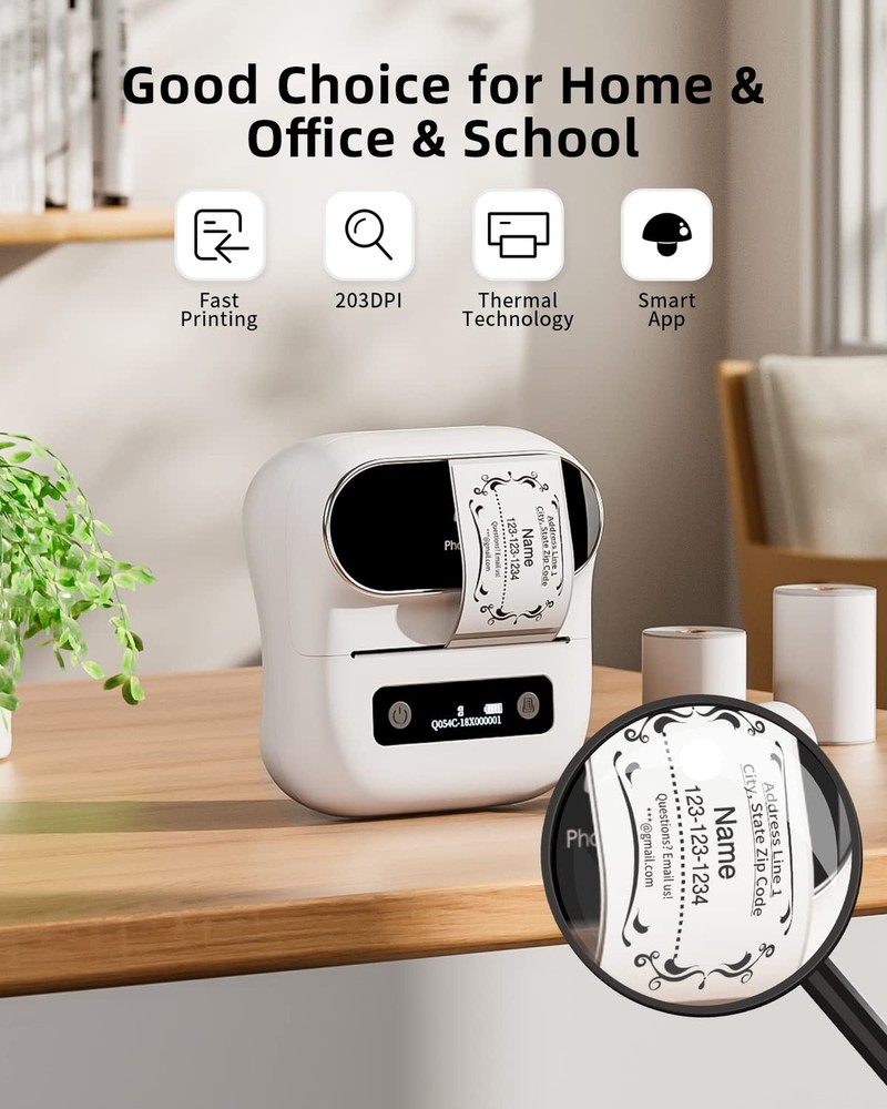 Phomemo M220 Bluetooth Barcode Label Printer – 3 Inch Thermal Sticker Maker