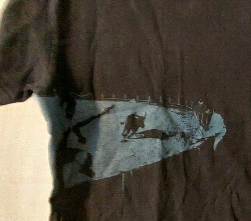 Gap Graphic T Shirt Crew Neck Short Sleeve Bullfight Graphic Black M (8) #12010 - Picture 2 of 5