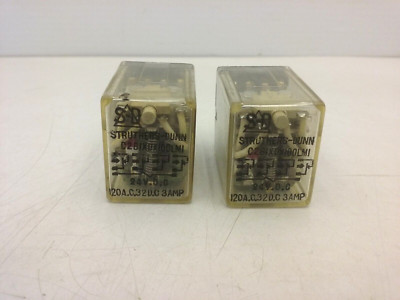 STRUTHER DUNN C281-XDX-100LM1 RELAY 24VDC 3A 14 PIN (LOT OF 2)