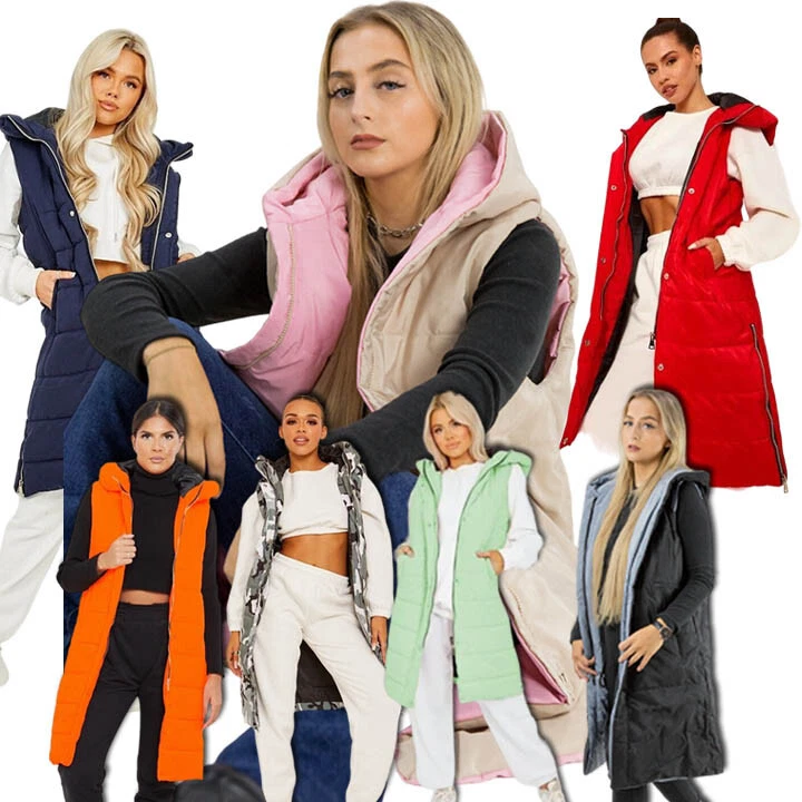 Ladies hooded gilet cheap