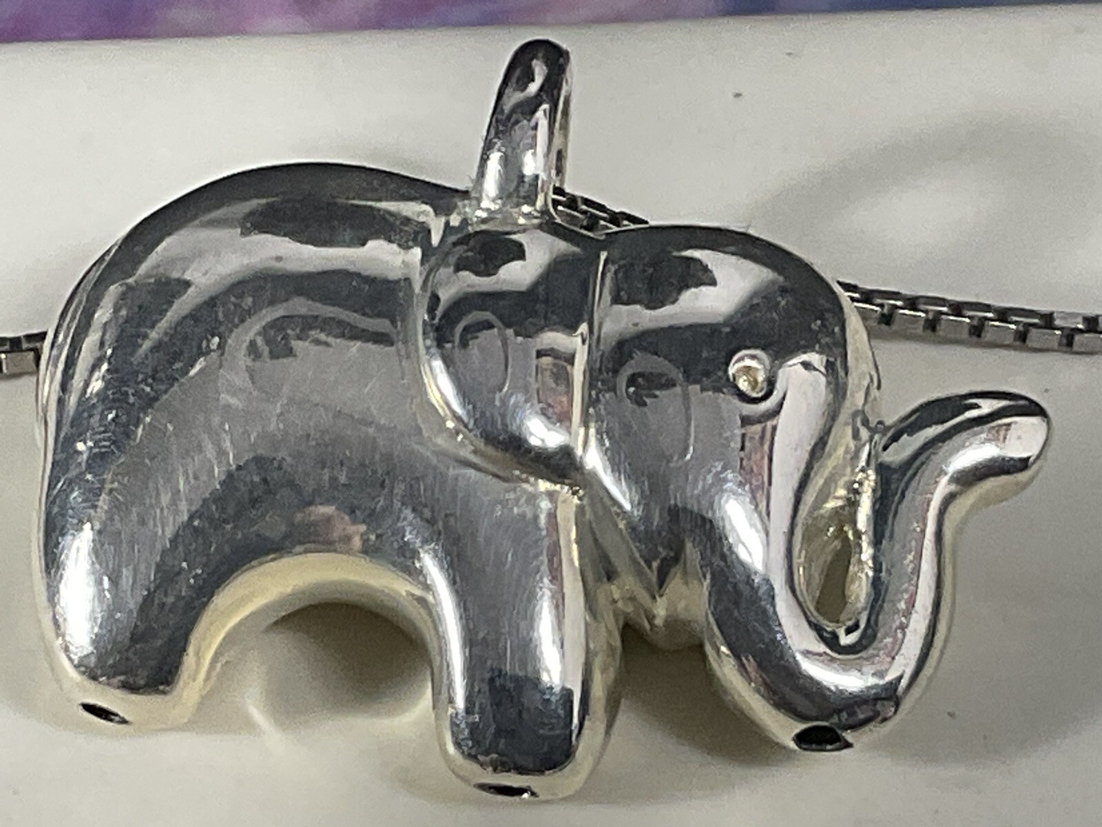 solid sterling, silver, 925 Solid Elephant Animal… - image 10