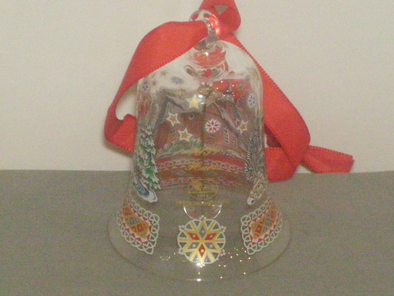Hutschenreuther Germany Crystal Bell 1997 Christmas Ornament Harz Mt Church 