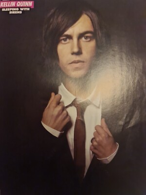 KELLIN QUINN SLEEPING WITH SIRENS  / LYNN GUNN PVRIS A4 POSTER KERRANG MAGAZINE