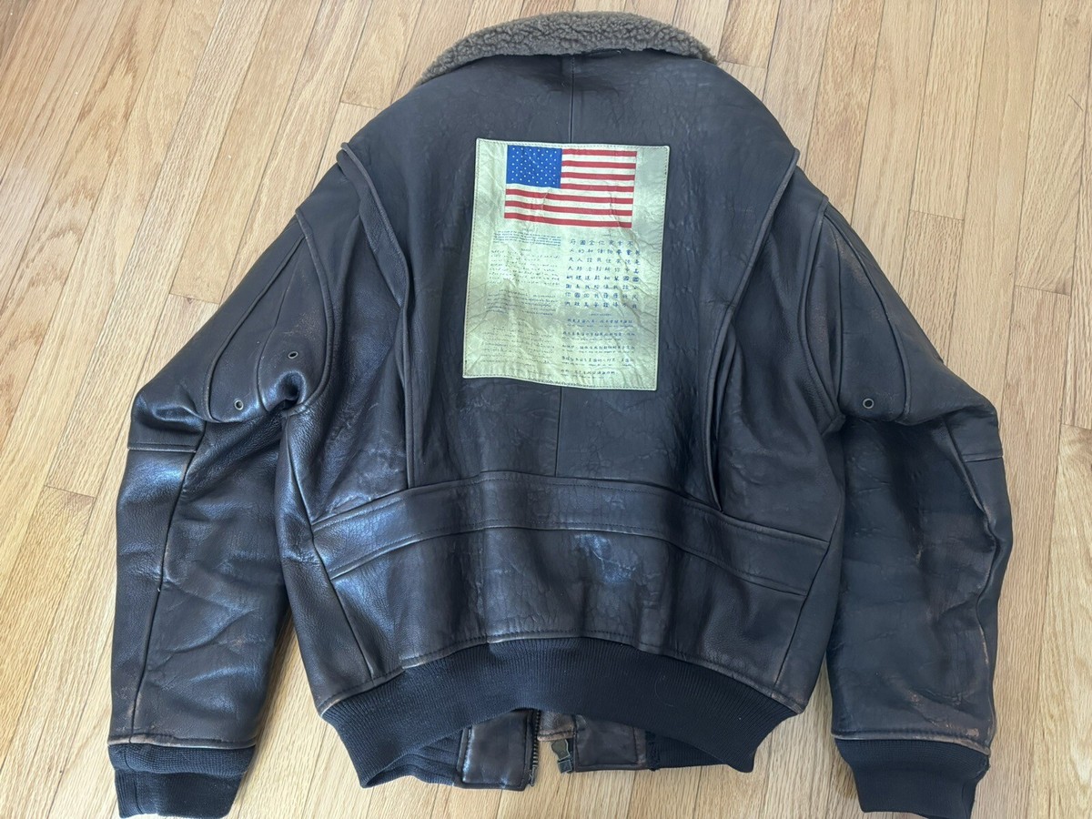 AVIREX Top Gun Style G-1 Bomber Flight Leather Jacket, Brown AVIREX Top Gun Style G-1 Bomber Flight Leather Jacket, Brown