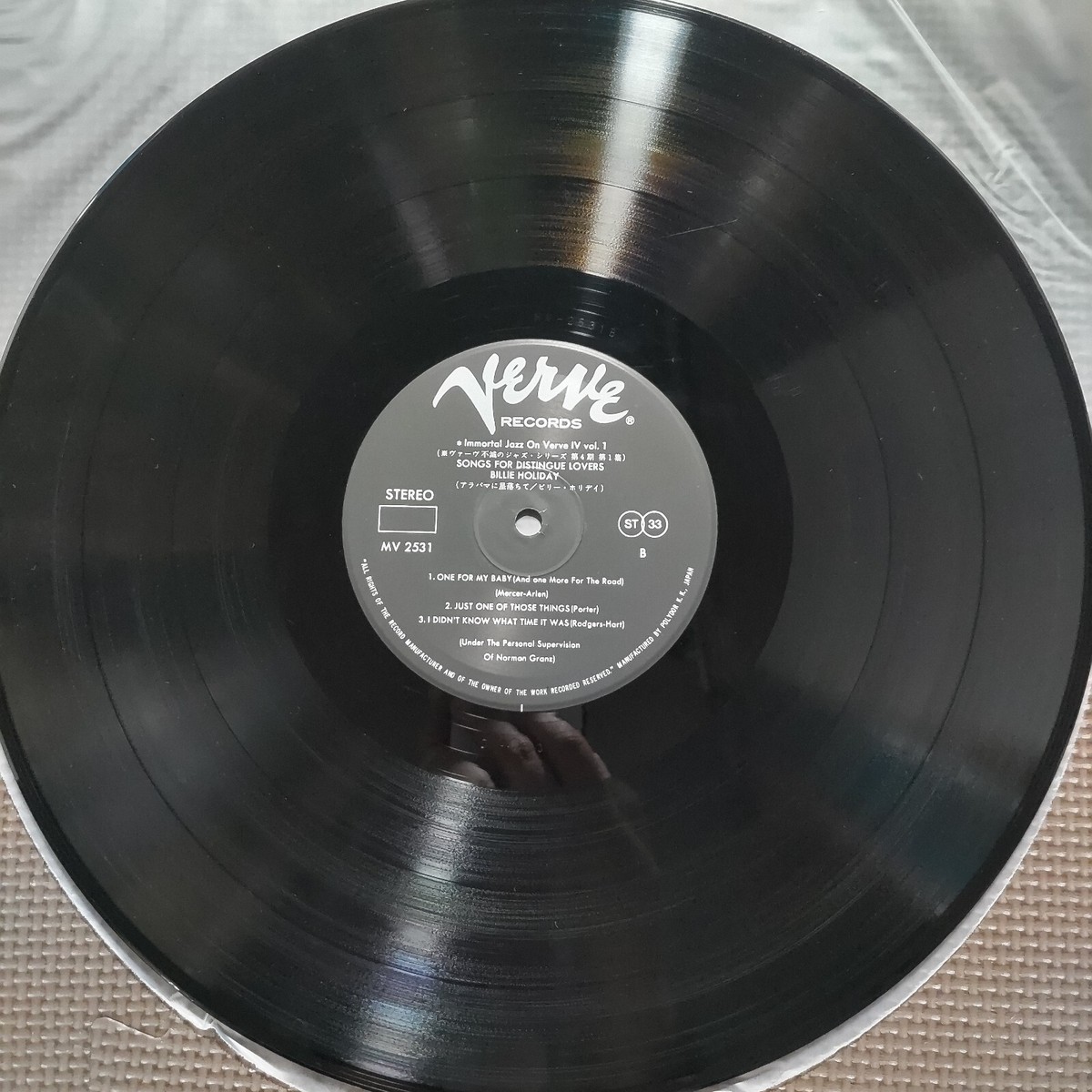 BILLIE HOLIDAY / SONGS FOR DISTINGUE LOVERS MV2531 JAPAN