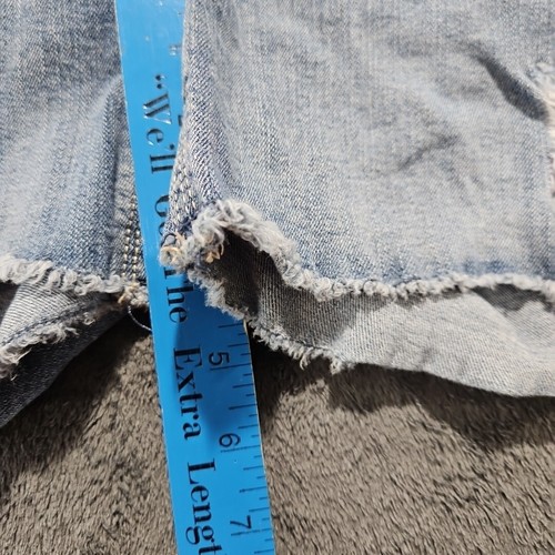 Seven 7 Damen Denim Shorts Größe 4 Used-Look Medium Wash Mid Rise Jeans MY3023 - Bild 8 von 19