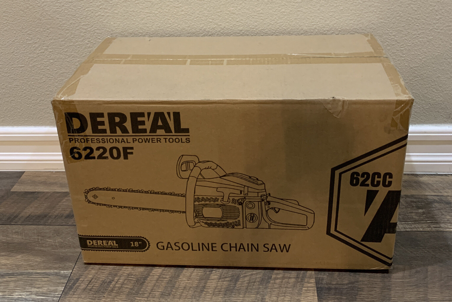 DEREAL 62cc Gas 18'' Chainsaw 2 Cycle Gasoline Powered Chain Saws