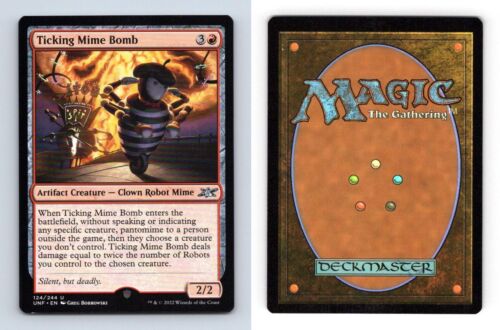 Ticking Mime Bomb #124/244 MTG Unfinity 2022 Uncommon TCG Card - Picture 1 of 1