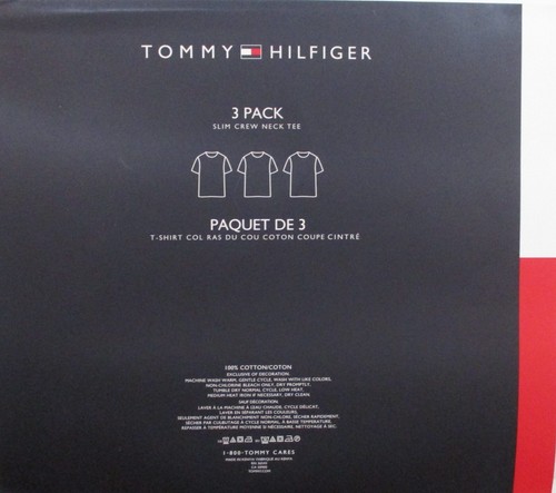 3 TOMMY HILFIGER SLIM FIT ROZMIAR MEDIUM BIAŁE PODKOSZULKI OKRĄGŁY DEKOLT - Zdjęcie 3 z 22