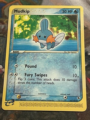 Pokémon - 1x Mudkip 60/109 - Non/Holo EX Ruby & Sapphire NM