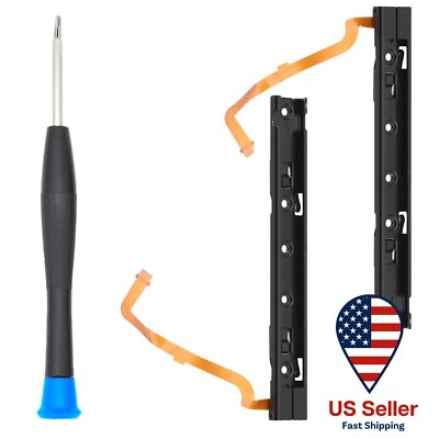 2 Pcs Left and Right Side Sensor Rail Metal Bracket for Nintendo Switch Console