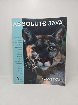 Absolute Java, 4th Edition by Savitch
