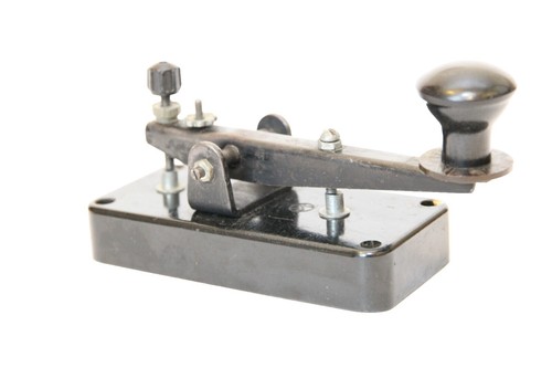 HI-MOUND HK-808 TELEGRAPH KEY Morse code vertical radio equipment