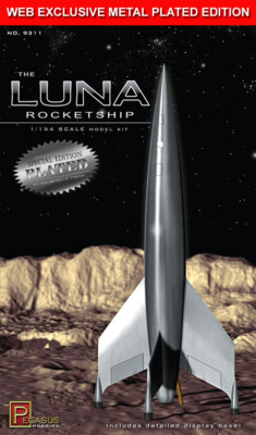 Destination Moon Luna Rocketship 1/144 Model Kit PLATED EDITION 181PE06