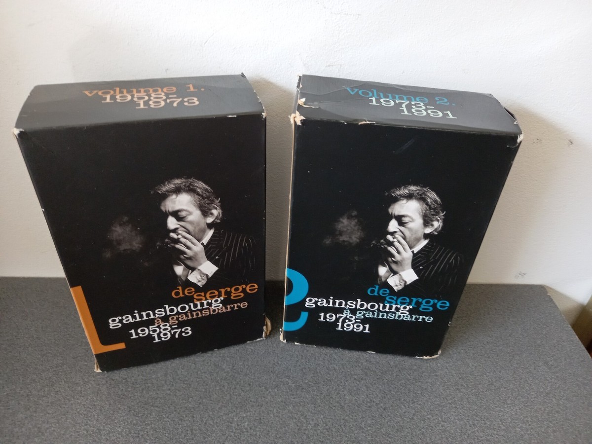 LOT 2 COFFRETS VHS : DE GAINSBOURG À GAINSBARRE 1958-1973 + 1973 