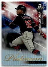 2018 BOWMAN PLATINUM PRESENCE FRANCISCO LINDOR CLEVELAND INDIANS #PP-18