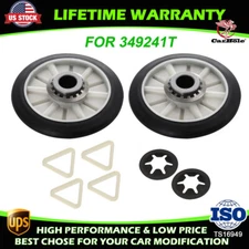 Dryer Drum Support Roller Kit Fits for Whirlpool Kenmore Roper Dryer 349241T NEW