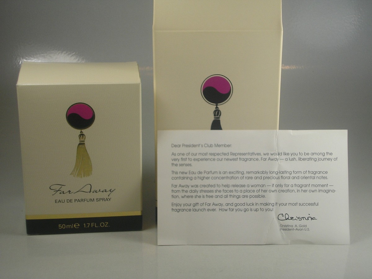 Avon FAR AWAY Eau De Parfum Spray LIMITED EDITION 1994 COLLECTIBLE