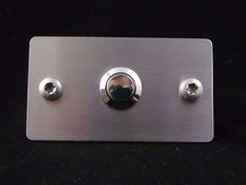 DESIGN EDELSTAHL KLINGELPLATTE KLINGELKOPF KLINGEL TASTER TÜR TÜRKLINGEL SILBER