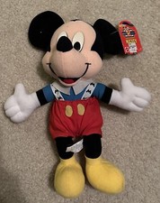 Vintage Disney Mickey Mouse Collectible Plush Mickeys Stuff for Kids Mattel NEW