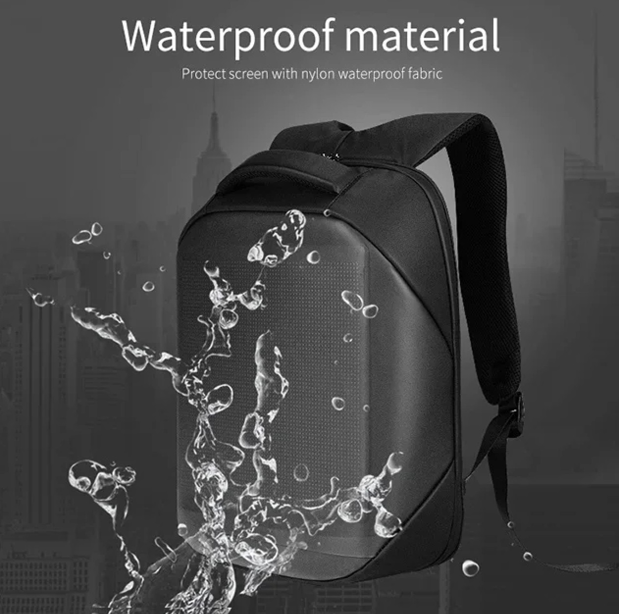 Sac à dos LED extérieur haute visibilité pour rouler en sécurité la nuit
