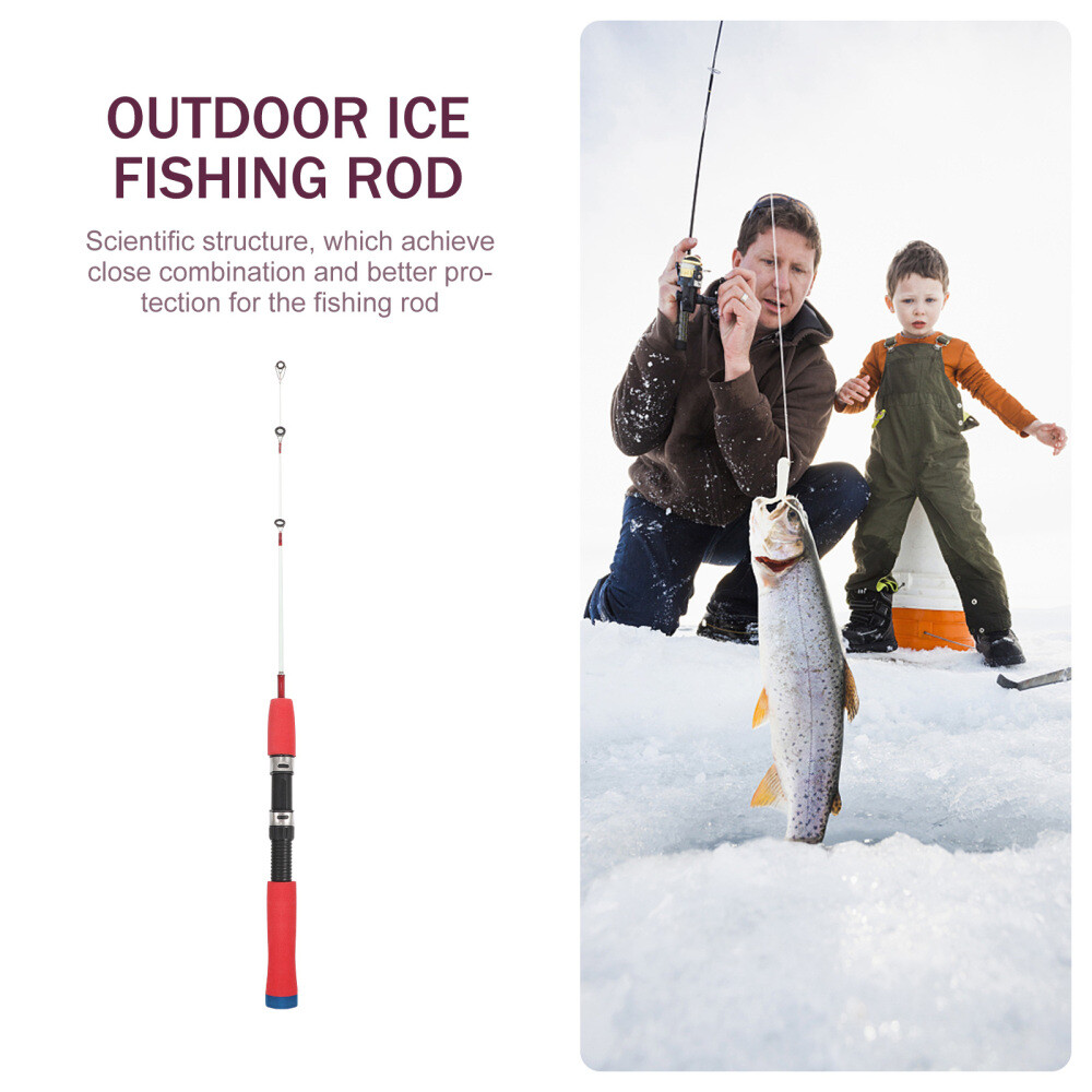 Outdoor Portable Ice Fishing Rod Adjustable Lure Fishing Pole Fishing Accessory Outdoor Portable Ice Fishing Rod Adjustable Lure Fishing Pole Fishing Accessory