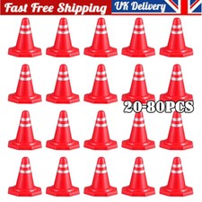 20Pcs Miniature Traffic Cones Mini Traffic Roadblock Road Parking Signs Kids Toy