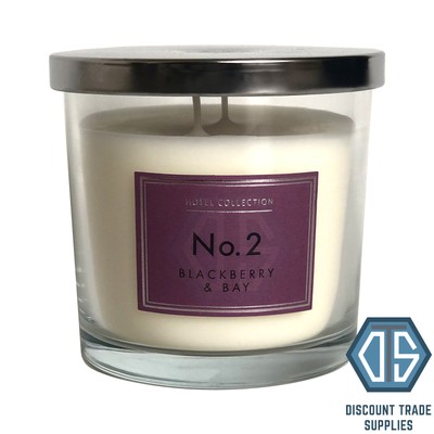 Aldi No 2 Luxury Fragranced Candle 2 Wick Blackberry Bay Hotel Collection No 2 4088600308197 Ebay