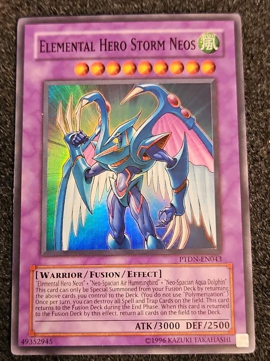 English - 1 x YGO Elemental Hero Storm Neos - PTDN-EN043 English - 1 x YGO Elemental Hero Storm Neos - PTDN-EN043
