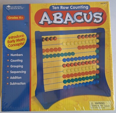 Abacus, 10-Row Counting from Learning Resources, Brand New in Box