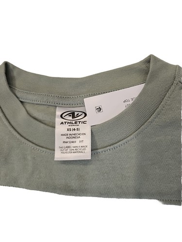 Girls XS 4-5 Sweatshirt Athletic Works Green And Gray NWT - Picture 4 of 4