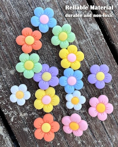 14Pcs Flower Shoe Charms, Cute Design for Shoes Charm For Girls Croc And Jibbit - Picture 4 of 5